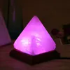 Украшения ночной стол стойка светло -пирамида лампа соль хрустальные кафты