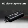 Epacket Mini Video Capture Card USB Gadgets Video Recording Box Lämplig för PS4 Game DVD HD Camcorder Live Broadcast2893