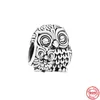 925 Gümüş Charm Boncuk Fit Pandora Charms Bilezik Kahve Fox Owl Apple Freehand Heart Clip Charmes Ciondoli DIY ince boncuk takılar