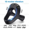 Nxy Cockrings Vibrant Cock Ring Cockring Retarder L'éjaculation Anneaux De Pénis Cage De Chasteté Masculine Couple Penisring Vibrateur Sex Toys Pour Hommes Adultes 220108