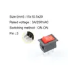 Switch Pin10X15mm KCD11Mini SPST 2/3 Position Snap-in Boat Rocker Power Switches ON-ON/ON-OFF-ON 3A/250V Push Button SwitchSwitch