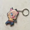 Anahtarlık Anime Demon: Kimetsu Hayır Yaiba Keychain Çift taraflı anahtar zincirli araba çantası kolye şekil anahtarlık karışımı 30pcs/lot toptane9801093