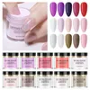 Pinpai 13pcs paznokcie Zestaw proszku Poszukiwanie Chrome Piglitar Pigment Dip Proszek do paznokcia