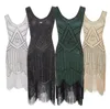 1920s Dress for Women Gatsby Sexy Stage Wear Cocktail Party Sequin Fringed Embellished Flapper Beaded Dresses XS-4XL Plus Size