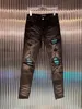 Mens Jeans Designer Fler väskor Overaller Dungarees Lastbälte Byxor Casual Slim-Ben Zaopper Motorcykel Biker Utomhus Jaktbyxor Toppkvalitet Storlek W29 W36