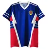 90 Retro Futbol Formaları Yugoslavya Ev Mavi Jersey Mijatovic SAVICEVIC Vintage Camiseta Futbol Forması 999