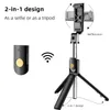 K10 utdragbar mini stativspegel trådlös Bluetooth fjärrlucka selfie stick vikbar handhållen monopod universal live kamera artefakt för iPhone smart telefon