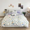 Bedding Set Bed Linen Duvet Cover and Pillowcase Home Flat Sheet Quilt Cover Comforter Case 240x220cm Bedclothes Couple Queen 220423