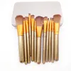 N3 12 stks/set make -up borstel professionele cosmetische gezichtsborstelset metalen doos gezichtspoederborstels