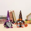 Feestbenodigdheden Halloween Gnomes Decoraties Handgemaakte gelaagde lade Decor open haard raam Tafel Ornament Kids cadeau XBJK2208