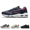 96 II Hommes Chaussures De Course Triple Blanc Noir Lumineux Mango Beach 36-45 USA Vibes Noirci Bleu Été Pastels Rouge 96s Femmes Baskets Sport Baskets