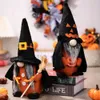 Party Supplies Halloween Witches Gnomes Decorations Shelf Sitters Handmade Plush Elf Dwarf Home Household Ornaments XBJK2208