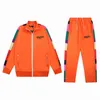 22 męskie damskie dres bluzy garnitury Suits Men Track Suit Carty Płaszcze Retro swobodne z białą stroną w paski niezbędne jesienią i T220809