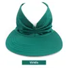 Womens Sun Visor Hat Hat Brim Hats de festa de verão UPF 50 Bapa esportiva de Proteção UV de Proteção UV