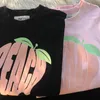 Women's T-Shirt Summer Foam Letter Pumpkin Print Women T-shirts Short Sleeve Tops Large Size Female Loose Bottoming Shirts Creative O Neck T