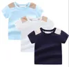 T Summer Baby Boys And Girls Shirts Short-sleeved Tees Fashion Designers Kids Clothes Plaid Top Tshirt