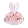 HBP Cosmetic Bags Cases Cosmetic Bag Round Velvet Soft Makeup Bag Drawstring Rabbit Ear Travel Make Up Organizer Female Storage Toiletry Beauty Kit Case 220825