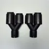 2 Pcs Exhaust Tip Muffler Pipe Auto Parts Car Universal Full Matte Carbon Fiber Stainless Steel Rear Diffuser Nozzles Tail