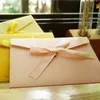 Colorful Large Envelopes With Riband Bowknot Festival Gift Postcards Paper Envelope Teacher's Day Letter Packing Envelope BH6709 TQQ