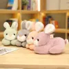 CM mini tavşan peluche oyuncak sevimli tavşan bebekleri ev odası dekorasyon süsleri için yumuşak hayvanlar doğum günü hediyesi j220704