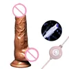 Nxy Godes Dongs Chauffage Télescopique Automatique Gros Gode Vibrateur G-spot Massage Réaliste Pénis Sex Toys pour Femmes Adultes Produit Érotique 220420