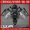 Corpo de OEM para Honda CBR900RR CBR919RR CBR 919RR 900RR Repsol Cinza 98 99 Bodywork 127No.156 CBR919 CBR900 RR CBR 900 919 RR CC 1998 1999 900cc 919cc 1998-1999 Kit de justo