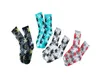 2022 New Tie Dye Calzini sportivi da uomo Fashion High Top Calzini da donna in cotone Street Fashion Color Sock 6b