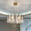 Lâmpadas pendentes de lustre de cristal de luxo moderno para sala de estar para sala de jantar caseiro de refeições decoração de lâmpada de cozinha