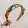 New Fashion Women Headband Colorful Oil Painting Style Hairband Autumn For Adult Vintage Headwear Hair Accessories