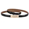 Belts Cowskin Waistband Thin For Women Genuine Leather Bright Ppure Color Elastic Belt Woman Dress Patent Cummerbund