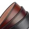 Пояс бизнес -мужчины из кожаного роскошного дизайна пряжка для джинсов Черная коричневая ремень ремня талии Classic Ceinture Hommebelts emel22