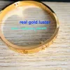 Love bangle gold AU750 18 K never fade official replica bracelet 16-19 size With counter box TOP quality luxury brand vintage for man bangle ladies premium gifts