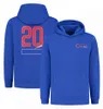 Sweat-shirt à capuche avec demi-fermeture éclair pour pilote de course de formule 1, équipe F1 2023, surdimensionné, personnalisé, printemps-automne