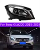 Pour voiture Benz GLA200 lampe frontale 20 15-20 19 GLA 300 phares assemblage LED lumière diurne clignotant accessoire de voiture