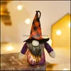 Keepsakes Party Supplies Halloween Luminous Gnome Doll Ornament F MXHome Dhzlq