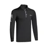 Men S Golf Shirt Spring Autumn Winter Sports Apparel Lång ärm T -skjorta Elastisk torr passform Polo för män 220712