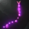 24x Accessori per capelli fai -da -da -te per donne luci a led corda strumenti di styling blink strumenti Braider Carnival Night Bar Club Party Gift2228C5128211