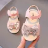 Mode 2022 Summer Girls Sandals Child Beach Shoes Princess Weave Rhineston Elegant Baby Shoes Kids Sandaler 1 2 3 4 5 6 Years G220523