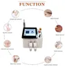 2024 Multifunzionale 2 in 1 ND YAG Laser 1064nm532nm Rimozione del pigmento Rimozione del tatuaggio Dispositivo di bellezza per la depilazione laser a diodi 808nm