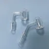 10pcs MOQ 20mm OD Quartz Banger Smoking Pipe Accessory With 14mm Male 45 90 Degree Joint 4mm Thick For Glass Bubbler Dab Rig Bong