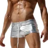 AUSTINBEM men sexy metallic gold black swimwear men swimsuit sunga man swim trunk boxer shorts beach board swimming shorts 220509