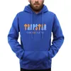 Весна и осень новый бренд Trapstar Пуловер Mens Mudeie Cotton Colton Solid Color Outdoor Casual Wear Jogger тренировка мужская спортивная одежда