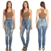 Nuovi jeans Jeans da donna con stampa mendicante europeo americano strappato 238