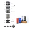 ZL1105a Plastic Cone Filling Machine: Fast & Easy Handmade Cigarette Tool for Smoking Accessories with 6-Tube Herb Grinder and Smoke Cone-Filler.