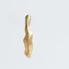 Lampadario penzolante Orecchini pendenti con perle in metallo dorato geometrico vintage per le donne Orecchini alla moda semplici in lega a forma di C Regalo di gioielli per feste di lusso
