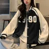 Ropa femenina Primavera Otoño Moda Streetwear Harajuku Abrigos de béisbol Trench Elegante Vintage Casual Mujeres Bomber Chaquetas 220815