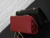 Designer Bags Luxury Medium bag with Tassel en cuir lisse Crocodile pattern gold Chain wallet Fashion Shoulder Flap Purses Crossbody