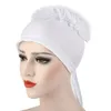 Vêtements ethniques sous Hijab Caps Big Flower Volumizer Chouchou Turbans intérieurs musulmans Accessoires de couvre-chef islamiques Femme Head Wraps Bonnet