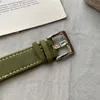 Luksusowy zegarek dla mężczyzn na północno -półkuli Dial Zielony skórzany pasek odporny na szafirowy szafirowy kryształowy kwarc