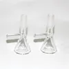 Hookahs Glass Bong Slides z uchwytem Miski Kolk Mężczyzna Mężczyzna przezroczysty 14 mm palenie